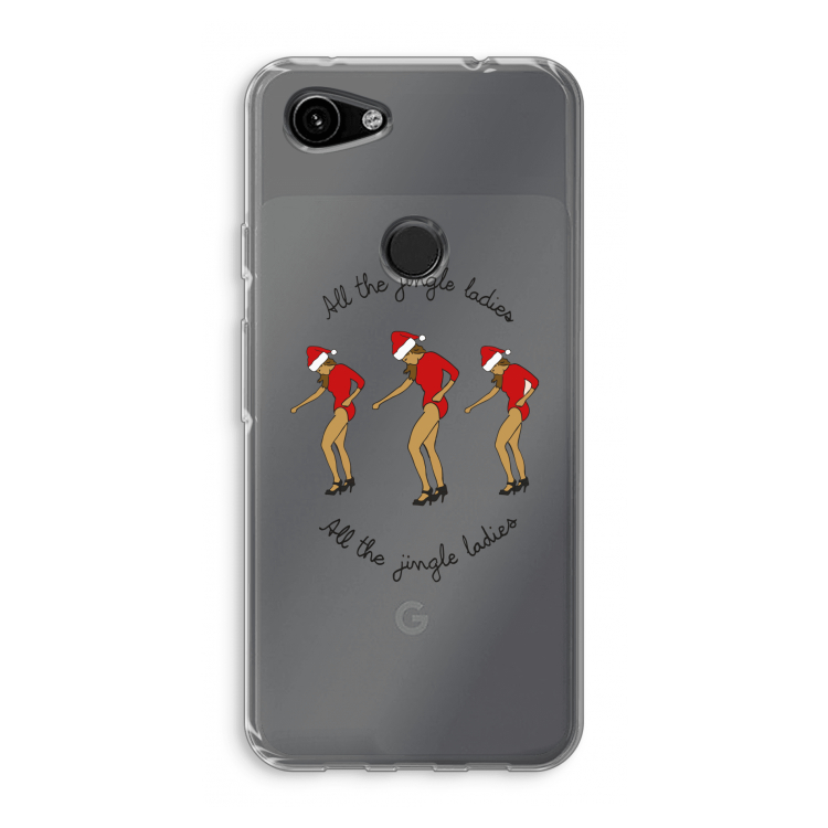 Jingle Ladies: Google Pixel 3a Transparant Hoesje