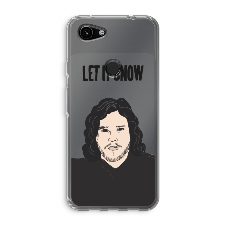 Let It Snow: Google Pixel 3a Transparant Hoesje