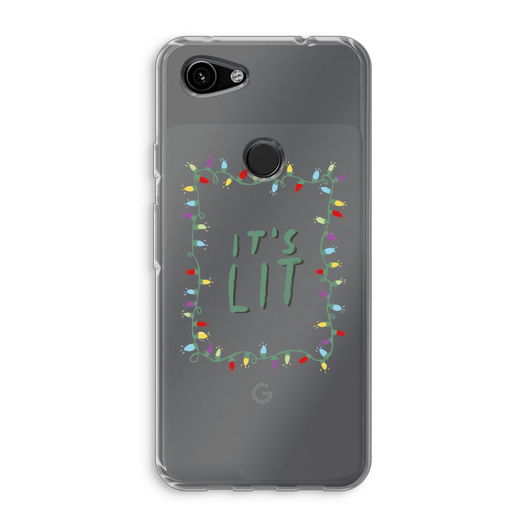 It's Lit: Google Pixel 3a Transparant Hoesje