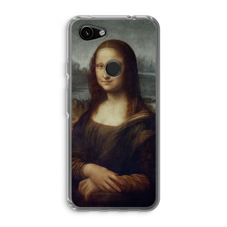 Mona Lisa: Google Pixel 3a Transparant Hoesje