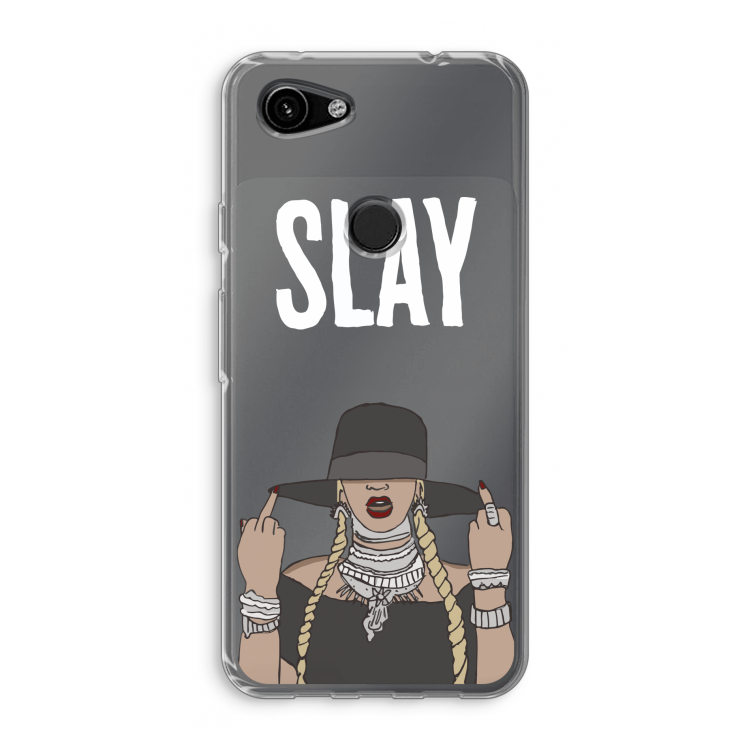 Slay All Day: Google Pixel 3a Transparant Hoesje