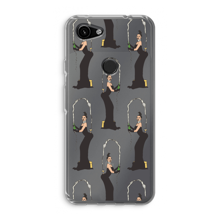Pop Some Kim: Google Pixel 3a Transparant Hoesje