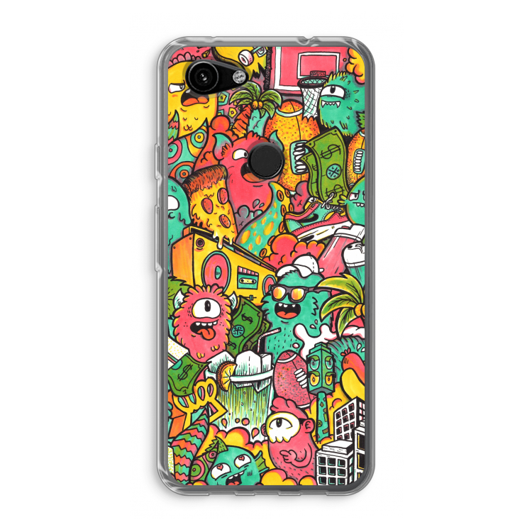 Vexx City: Google Pixel 3a Transparant Hoesje