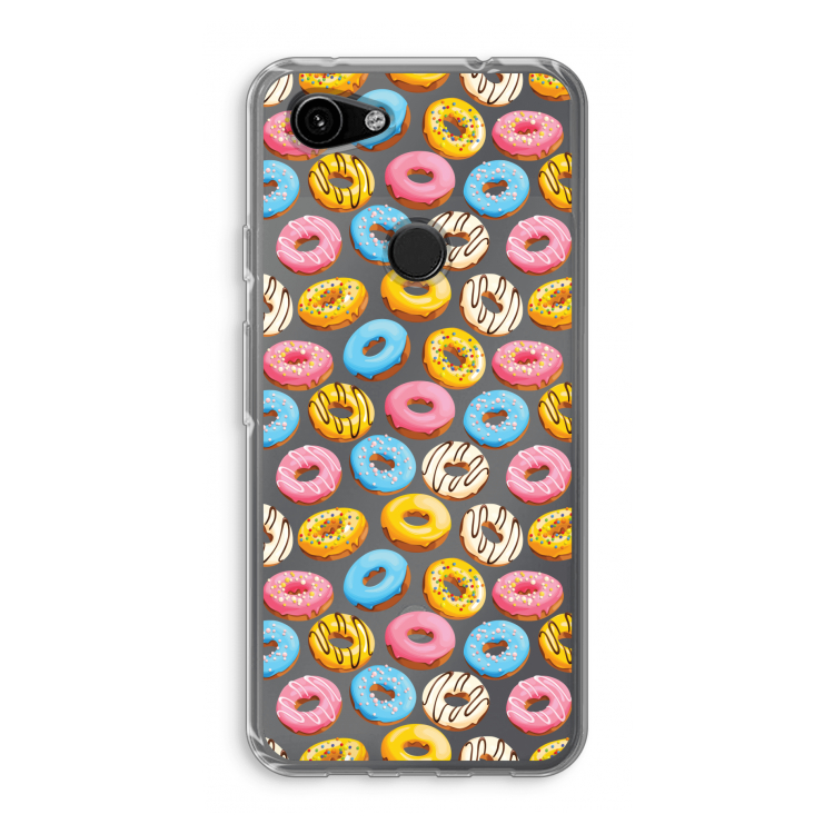 Pink donuts: Google Pixel 3a Transparant Hoesje