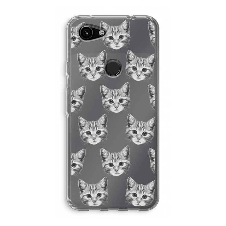 Kitten: Google Pixel 3a Transparant Hoesje