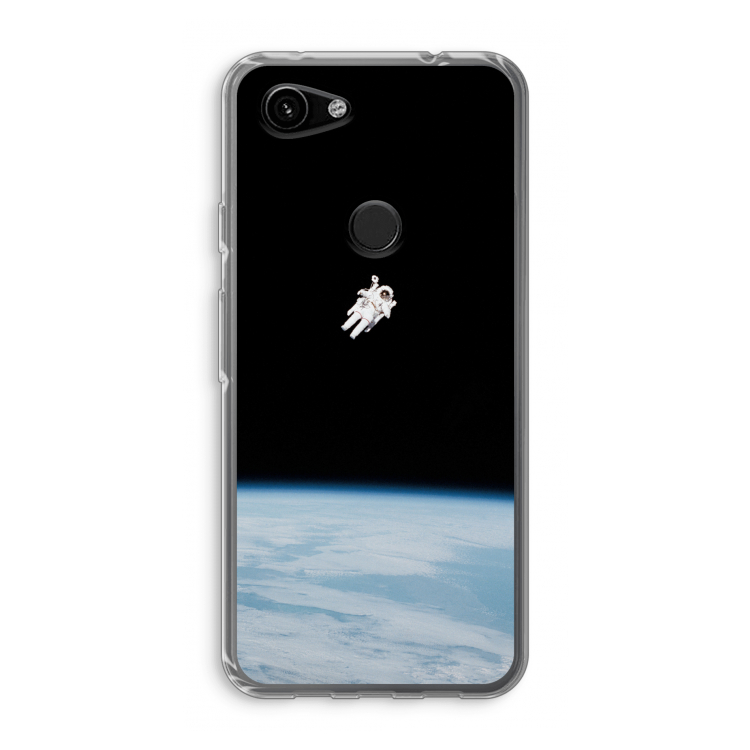 Alone in Space: Google Pixel 3a Transparant Hoesje