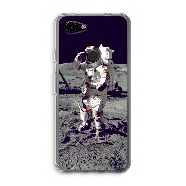 Spaceman: Google Pixel 3a Transparant Hoesje