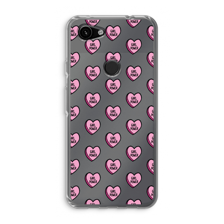 GIRL POWER: Google Pixel 3a Transparant Hoesje