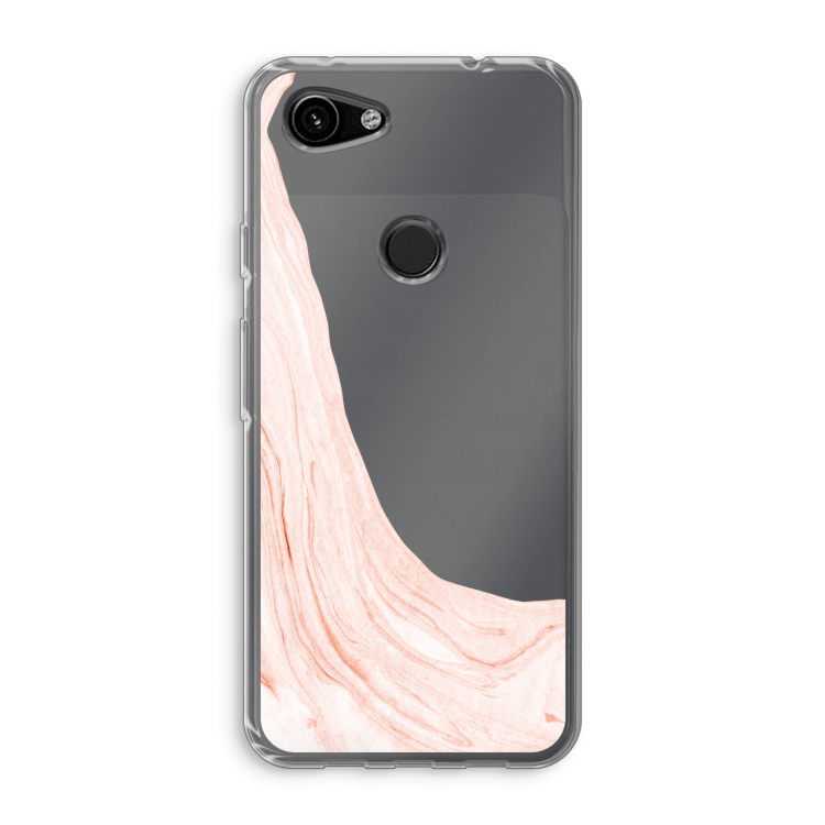 Peach bath: Google Pixel 3a Transparant Hoesje