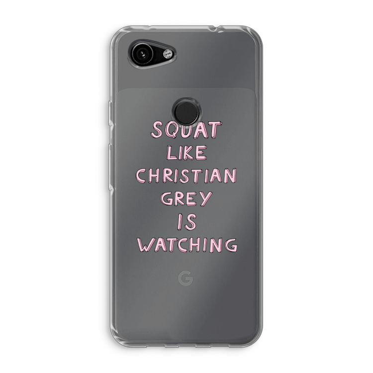 Christian Grey: Google Pixel 3a Transparant Hoesje