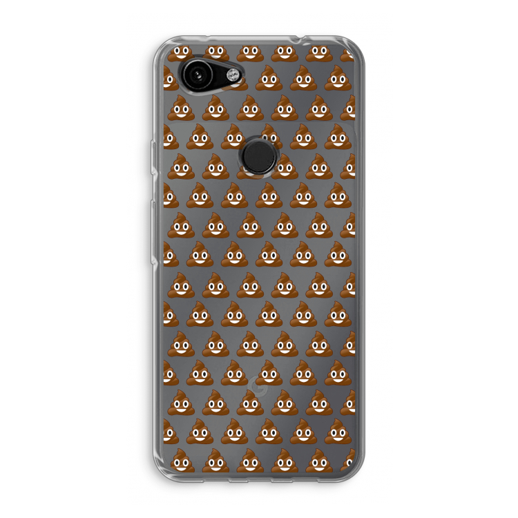 Poop emoji: Google Pixel 3a Transparant Hoesje