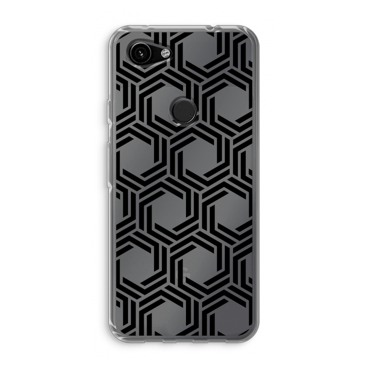Geometrisch patroon: Google Pixel 3a Transparant Hoesje