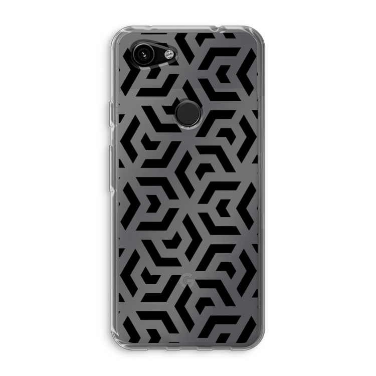 Crazy pattern: Google Pixel 3a Transparant Hoesje