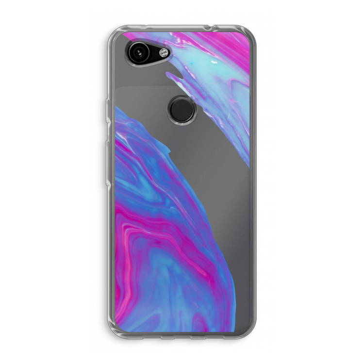 Zweverige regenboog: Google Pixel 3a Transparant Hoesje