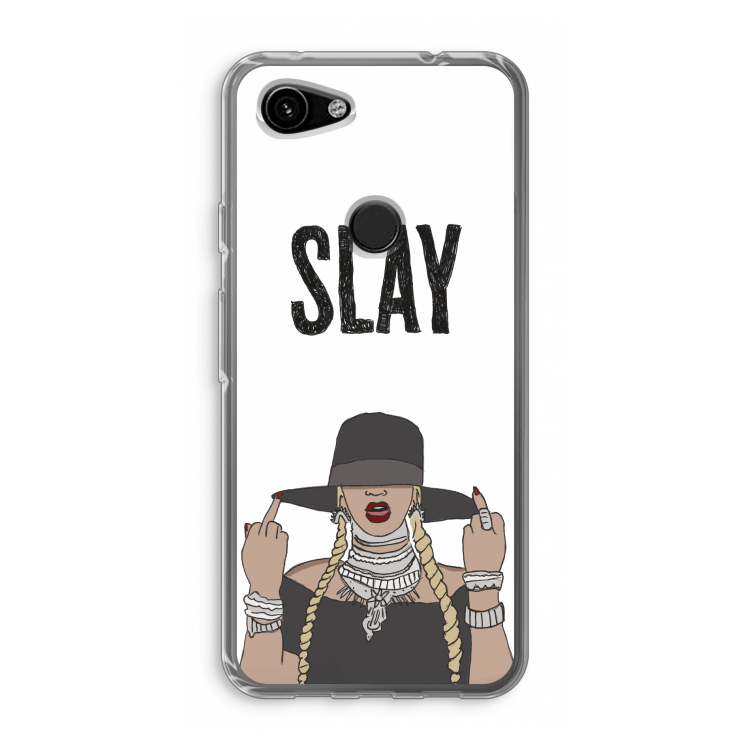 Slay All Day: Google Pixel 3a Transparant Hoesje
