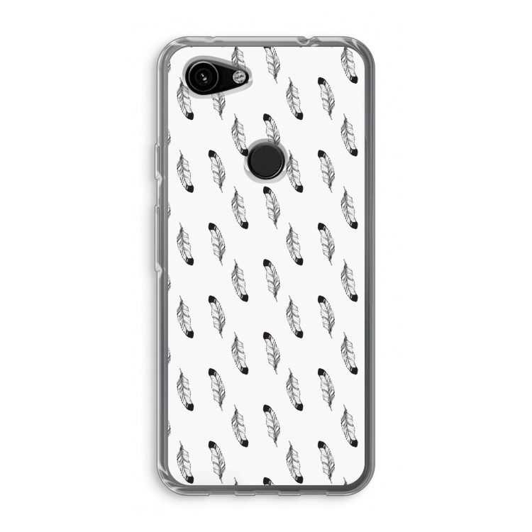 Pluimen: Google Pixel 3a Transparant Hoesje