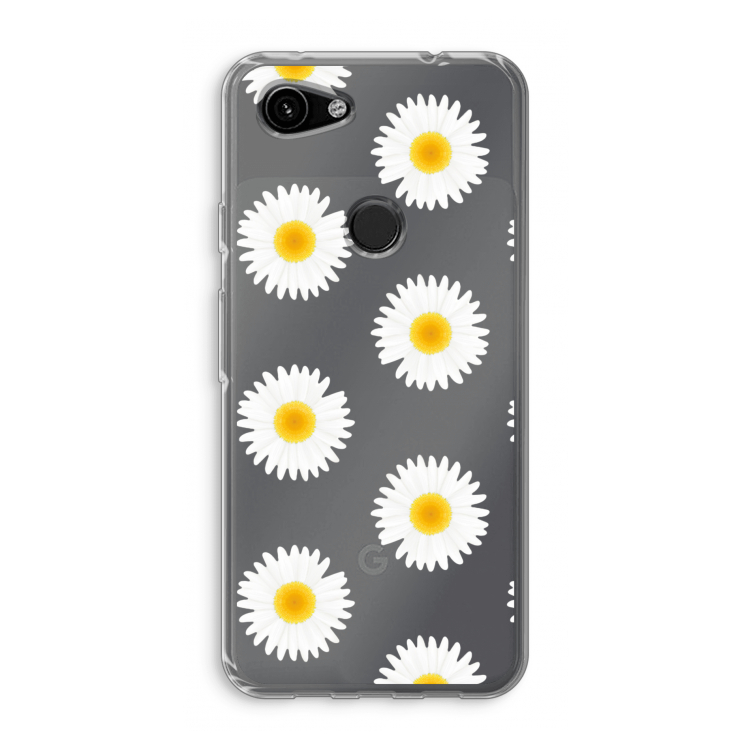 Margrietjes: Google Pixel 3a Transparant Hoesje