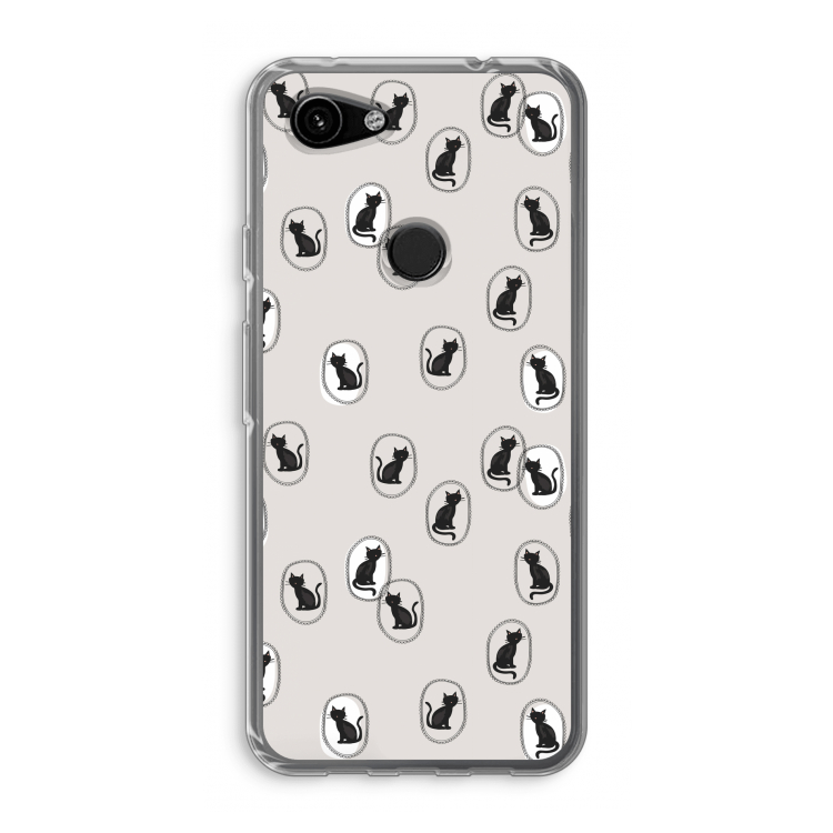 Miauw: Google Pixel 3a Transparant Hoesje