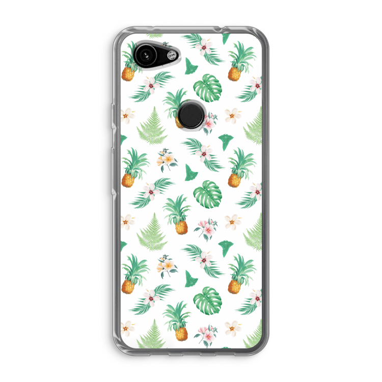 Ananas bladeren: Google Pixel 3a Transparant Hoesje