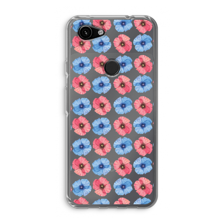 Klaproosjes: Google Pixel 3a Transparant Hoesje