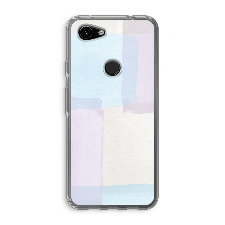 Square pastel: Google Pixel 3a Transparant Hoesje