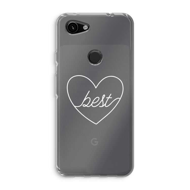 Best heart pastel: Google Pixel 3a Transparant Hoesje