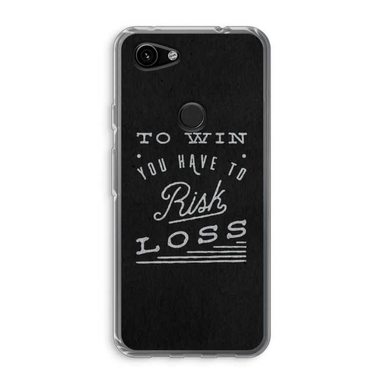Risk loss: Google Pixel 3a Transparant Hoesje