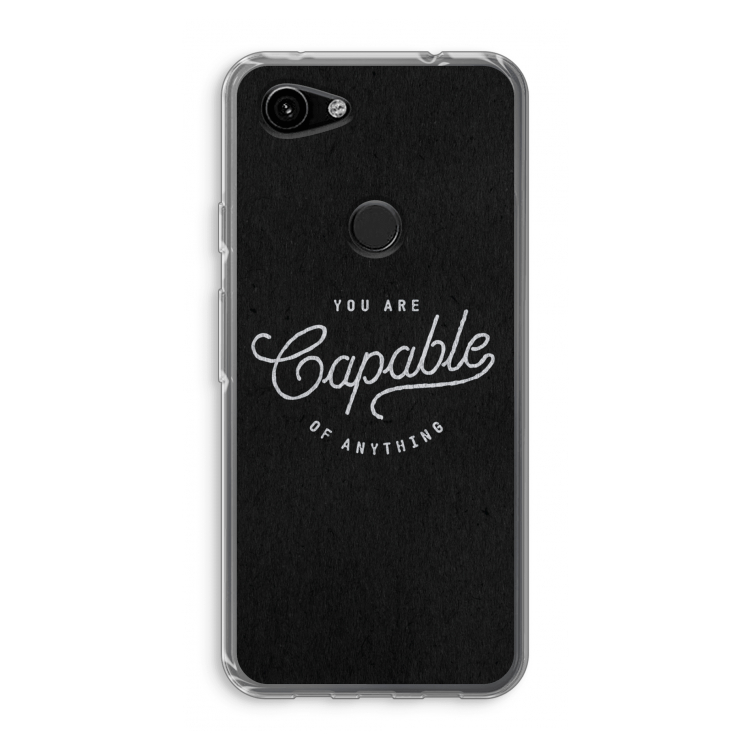 Capable: Google Pixel 3a Transparant Hoesje