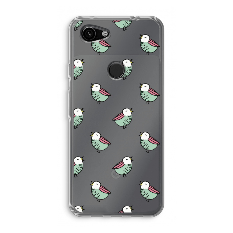 Vogeltjes: Google Pixel 3a Transparant Hoesje