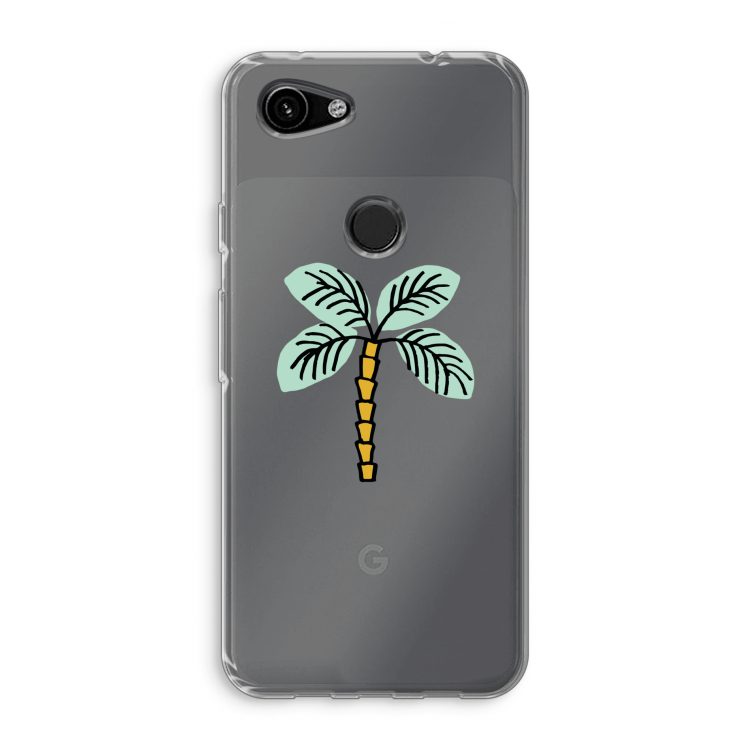 Palmboom: Google Pixel 3a Transparant Hoesje