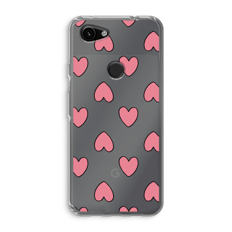 Ondersteboven verliefd: Google Pixel 3a Transparant Hoesje