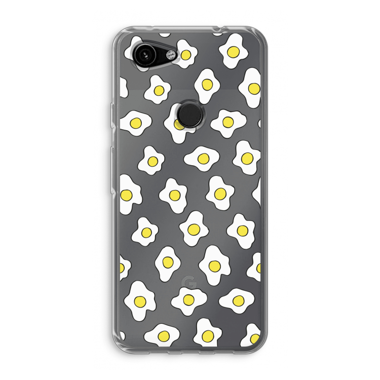 Spiegeleitjes: Google Pixel 3a Transparant Hoesje