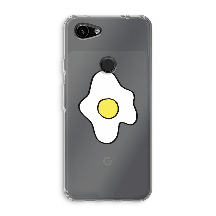 Spiegelei: Google Pixel 3a Transparant Hoesje