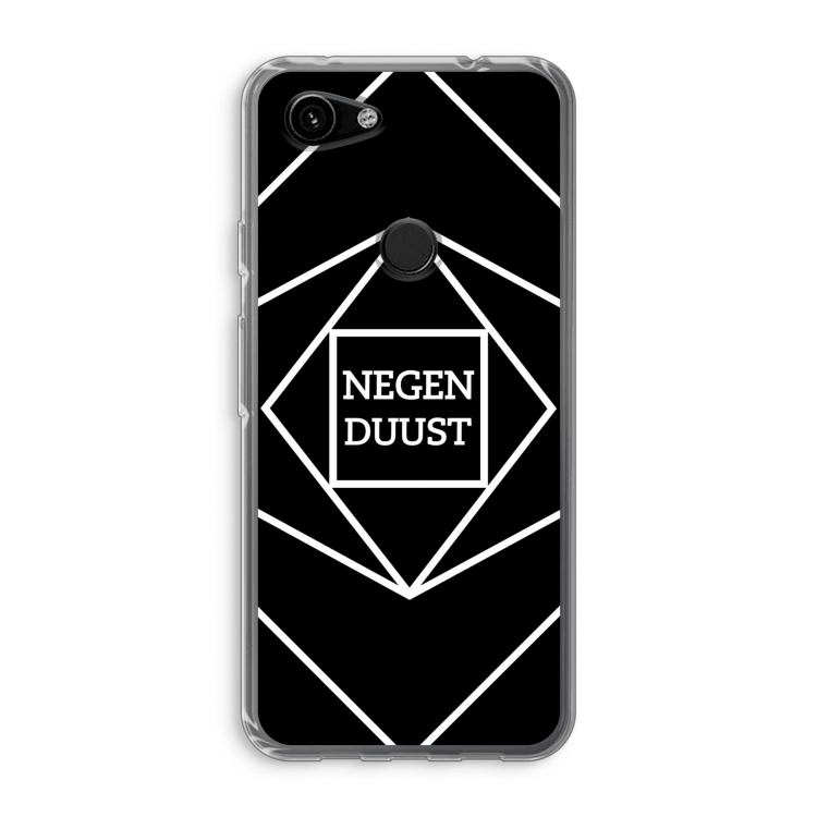 Negenduust geometrisch: Google Pixel 3a Transparant Hoesje
