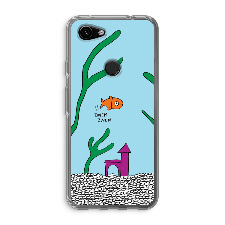 Aquarium: Google Pixel 3a Transparant Hoesje