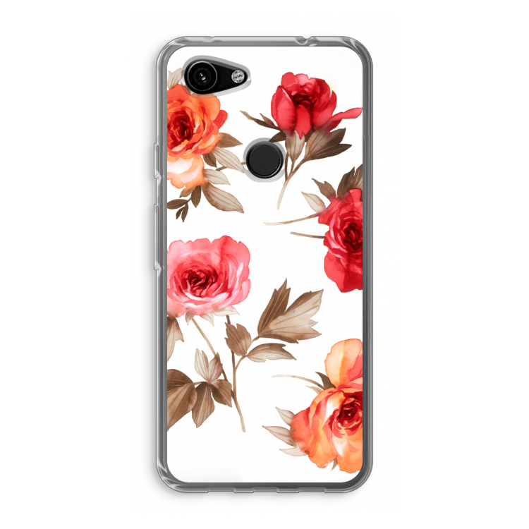 Roosjes: Google Pixel 3a Transparant Hoesje