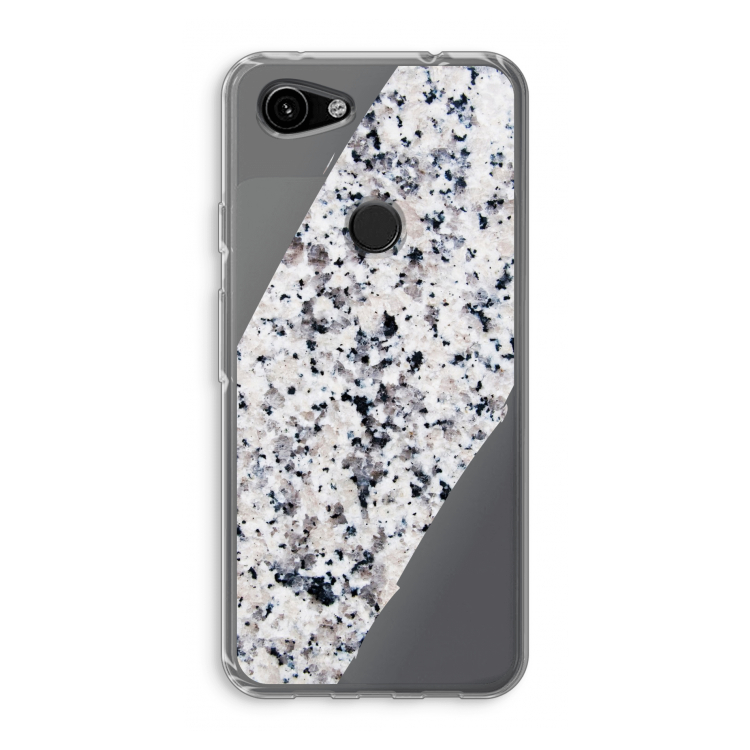 Gespikkelde marmer: Google Pixel 3a Transparant Hoesje