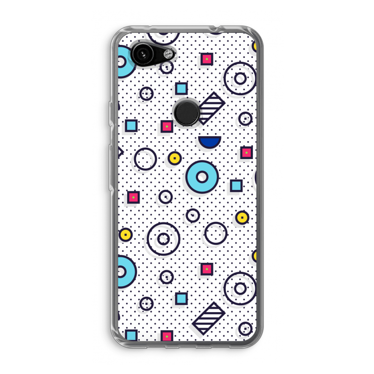 8-bit N°9: Google Pixel 3a Transparant Hoesje