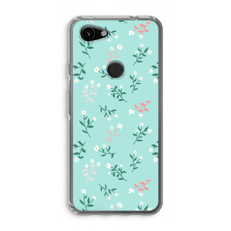 Small white flowers: Google Pixel 3a Transparant Hoesje