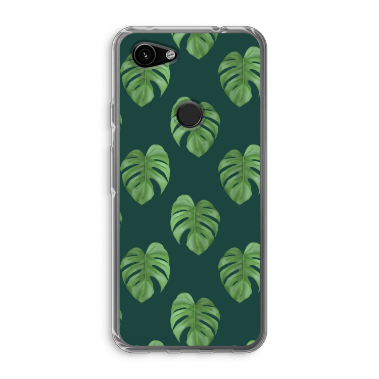 Monstera leaves: Google Pixel 3a Transparant Hoesje