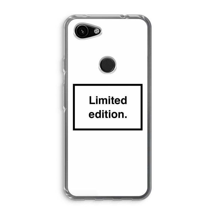 Limited edition: Google Pixel 3a Transparant Hoesje