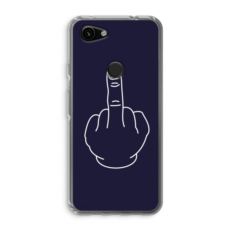 F**k U: Google Pixel 3a Transparant Hoesje