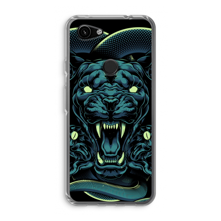 Cougar and Vipers: Google Pixel 3a Transparant Hoesje