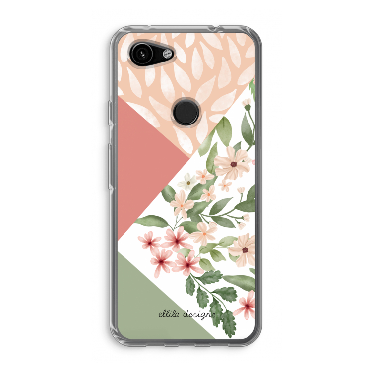 Sweet heaven geometrics: Google Pixel 3a Transparant Hoesje