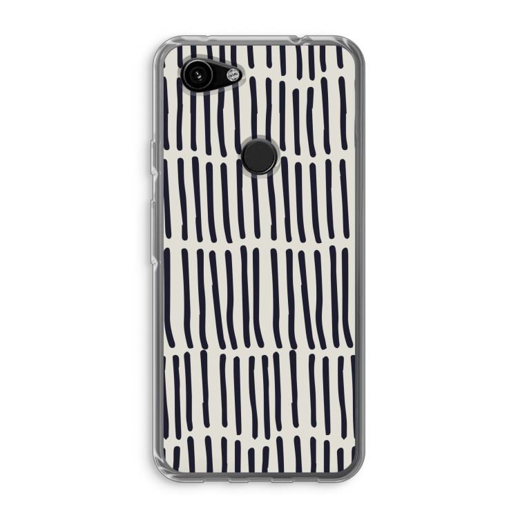 Moroccan stripes: Google Pixel 3a Transparant Hoesje