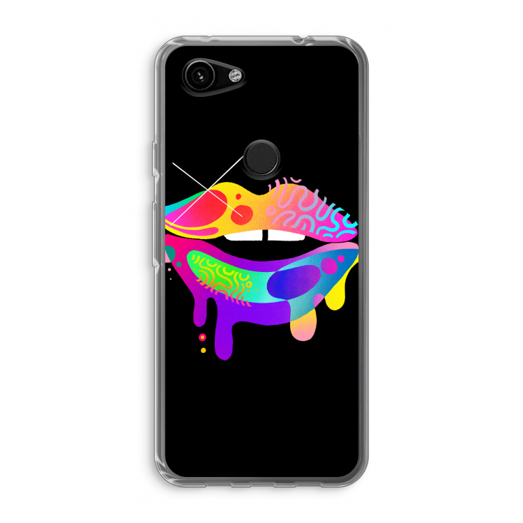 Lip Palette: Google Pixel 3a Transparant Hoesje