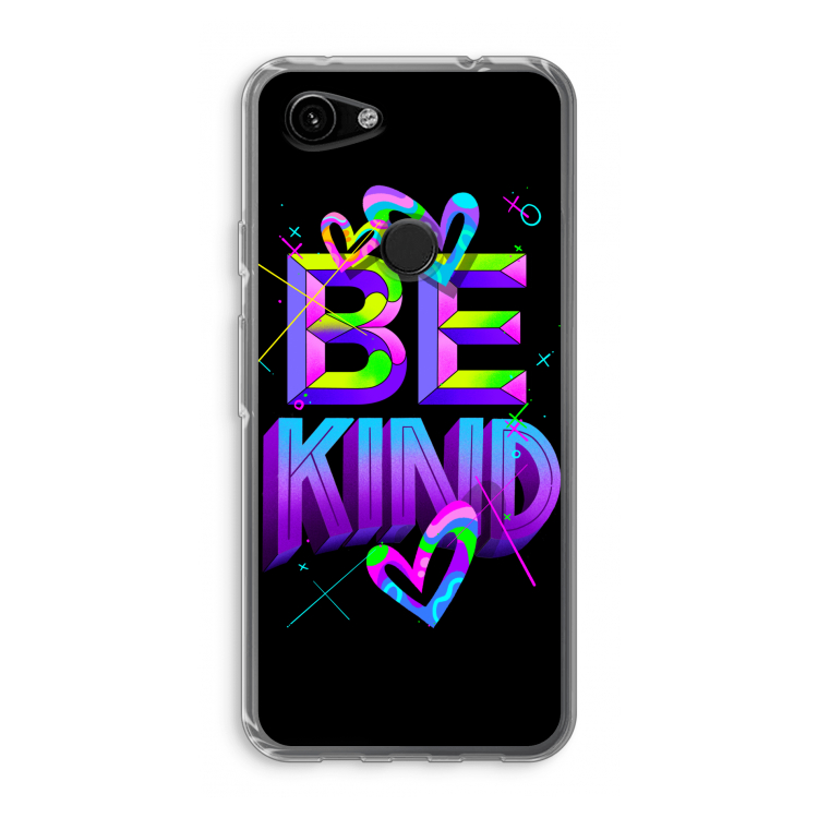 Be Kind: Google Pixel 3a Transparant Hoesje