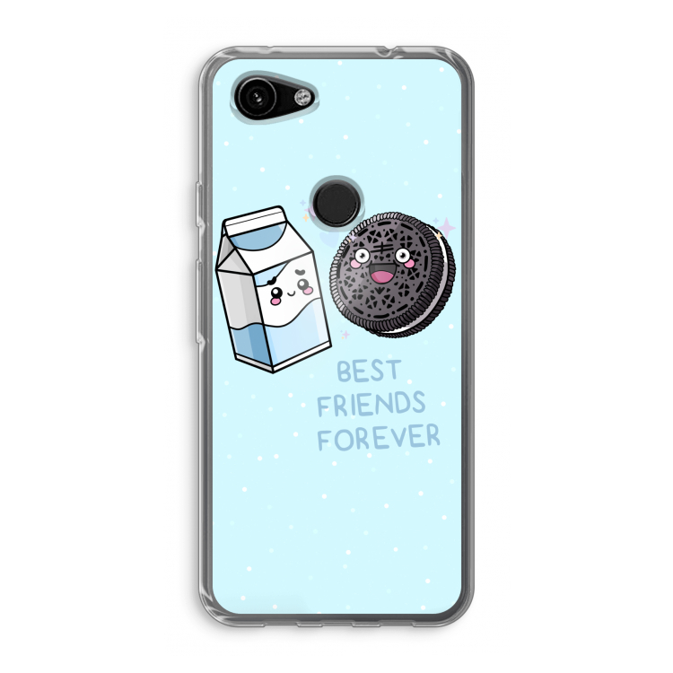 Best Friend Forever: Google Pixel 3a Transparant Hoesje