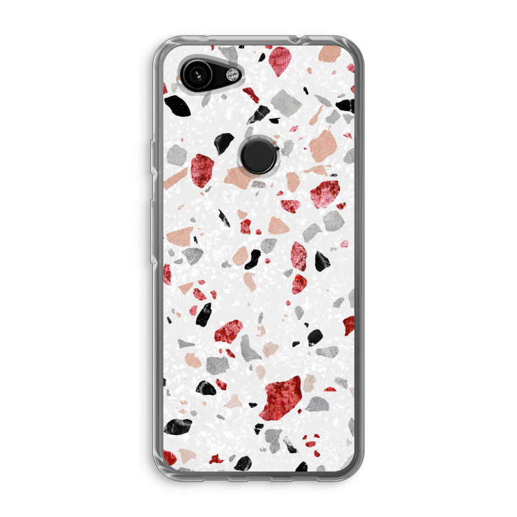 Terrazzo N°12: Google Pixel 3a Transparant Hoesje
