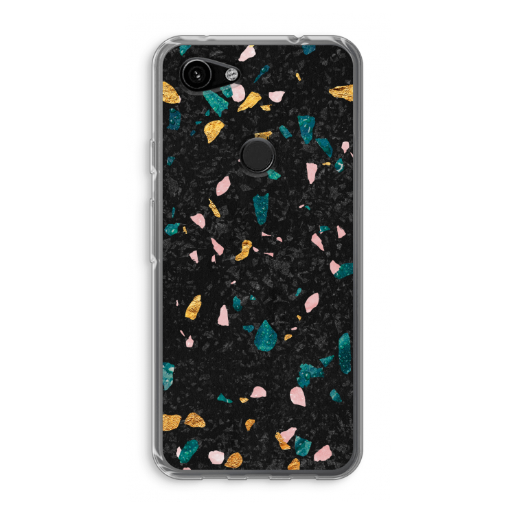 Terrazzo N°10: Google Pixel 3a Transparant Hoesje